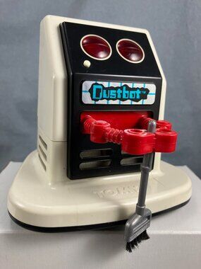 WORKS! Vintage 1985 Tomy Dustbot Walking Robot Battery Operated Made in Japan
